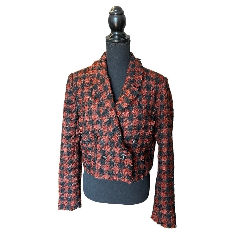 New House of Harlow tweed blazer